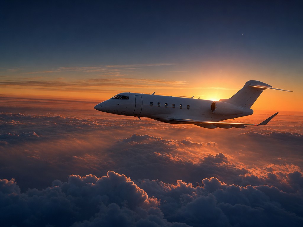 Private jet interior  -  Villiers Jets